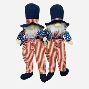 Independence Day 24” Gnome On The Shelf  July 4th Patriotic Top Hat Holiday Set